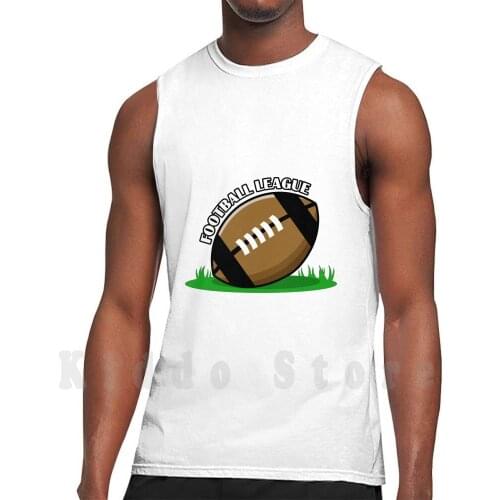 Football League Tank Tops Vest 100% Cotton Football Sports Sport Ball Ballsport Game Matchfield Football Field