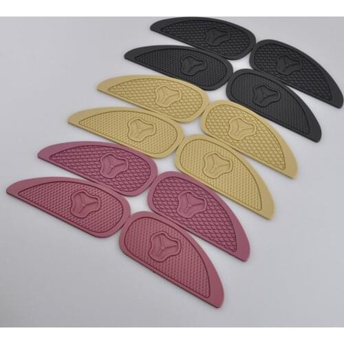 Motorcycle Gas Oil Tank Knee Pads Universal Fuel Tanks Traction Decals Stickers Side Panels Protection Fish Scale Diamond Design