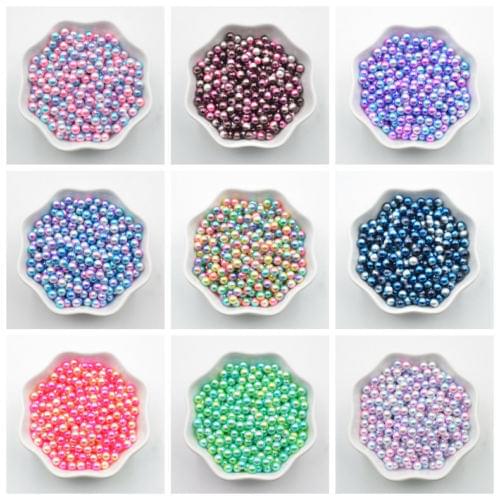 New 300PCS 3mm Multi-color No Hole Pearl DIY 3d Nail Art Jewelry Making Beads R30