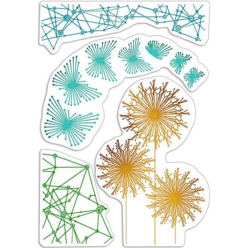 CLEAR STAMP background DIY Scrapbook Card album paper craft silicon rubber roller transparent stamps 3292