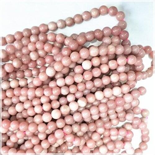 Nature pink opals round ball gem stone strings size 4mm 6mm for charms bracelets making jewelry findings jewelry fittings