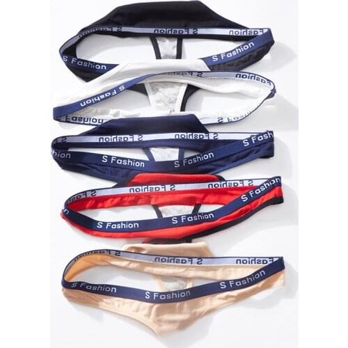 3 Pcs Sexy Cotton G-String Female Womans Panties Low-waisted Thongs Fashion T-Back Sports Underwear