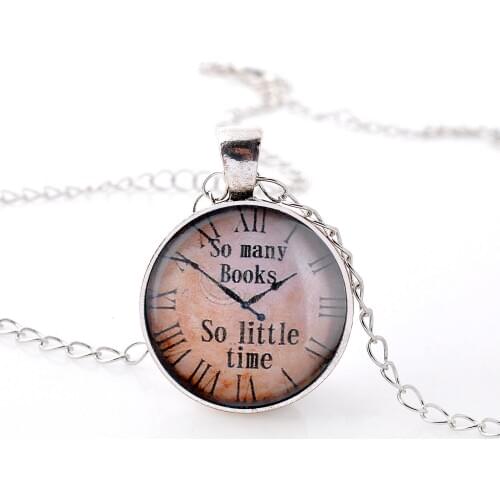 Lureme Time Gem Series Vintage Silver Plated Charm Necklace for Girls and Women (NLS001)