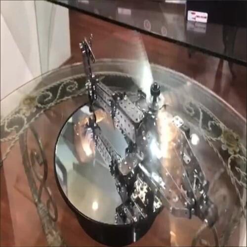 High Difficulty Building Block Assembly Toy Puzzle Adult Metal Military Model Intelligence Precision Machine Assembly Stereo 3D