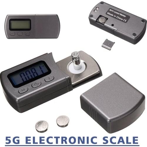 1Pc High Precision 0.01g Digital Cartridge Stylus Scale Tracking Force Scale Gauge Turntable Stylus Portable 96*43*20mm