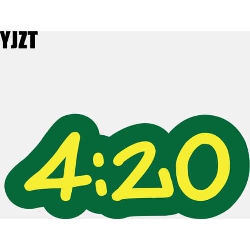YJZT 15.5CM*6.6CM Personaltiy 420 Number Motorcycle Car Sticker Decal Accessories 6-2923