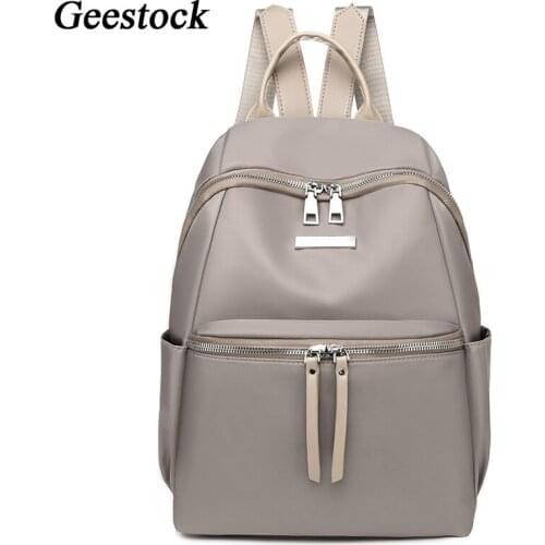 Geestock Backpacks for Women High Quality Oxford Waterproof Backpack Girls Fashion Multi-back School Bag for Travel Backpack