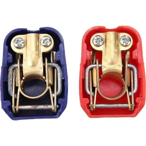 1 Pair 2V Battery Terminals Clamps for Car Caravan Replacement Parts Quick Release Batteries Positive Negative Connectors Clamps