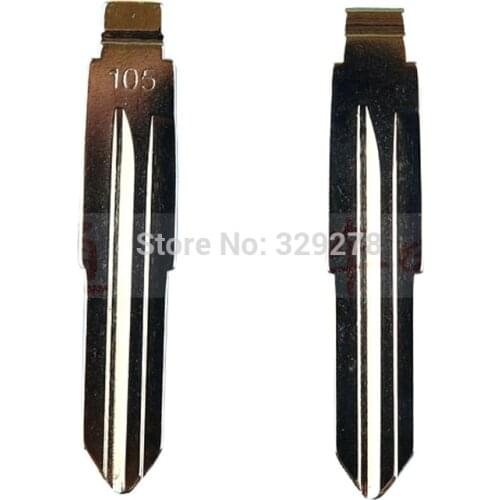 10pcs/lot Metal Blank Uncut Flip KD Remote Key Blade Type #105 for chevrolet NO. 105 Blade