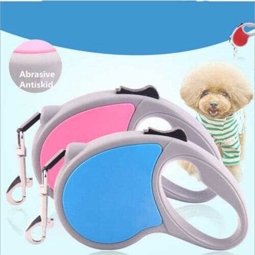 2020 Strong Dog Retractable Leashes Big Size 3M 5M Abrasive Antiskid Dog Walk Automatic Adjustable Collar Leashes Pet Product