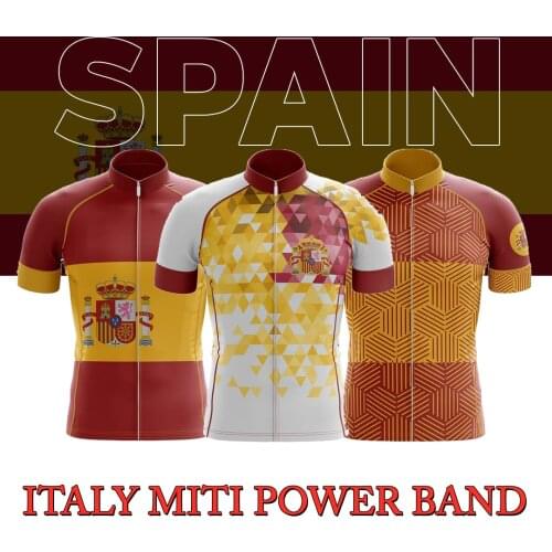 2021 Spanish cycling wear Italy MITI POWER BAND short-sleeved summer mens mountain clothing PELONGMAN