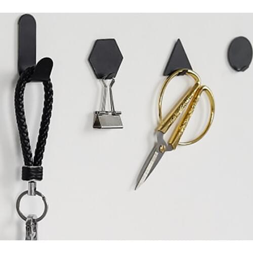 4pcs/set Decoration Keys Hook Self-adhesive Clothes Coat Storage Holder Bathroom Tools Hook Home Decor Wall Hook