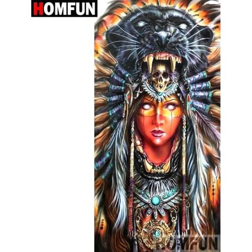 HOMFUN Full Square/Round Drill 5D DIY Diamond Painting "Character beauty" 3D Embroidery Cross Stitch 5D Home Decor Gift A14956