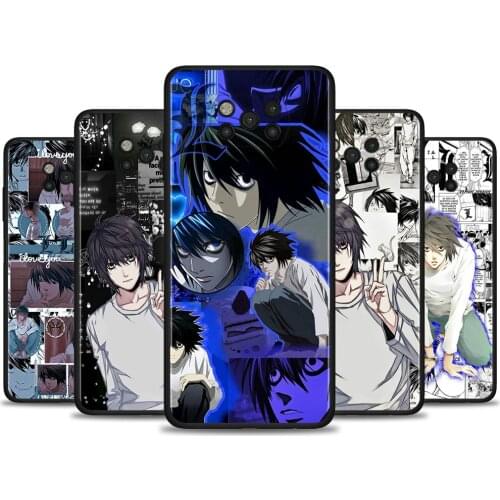 Black Cover For Xiaomi Poco X3 M3 CC9 Pro X3NFC F3 F1 A3 A2 CC9E Note 10 Lite Case Soft Fundas DEATH NOTE L·Lawlie Anime