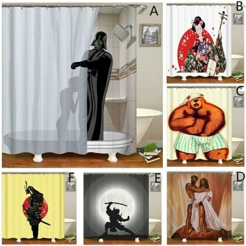 Home Bathroom Shower Curtains Set Bath Toilet Curtain Waterproof Shower Curtain Bathroom Decor Bath Curtains