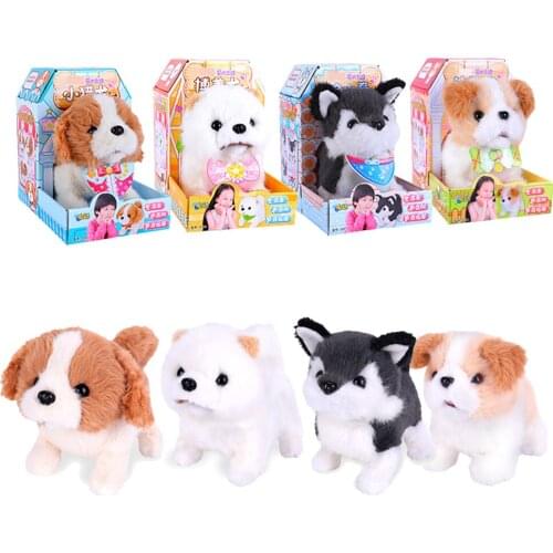 Electronic Pet Dog Interactive Plush Fuzzy Puppy - Electric Walking & Baking Animal Robot Toy Fun Kids Game Activities