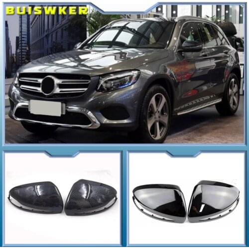 ABS Horns Rearview Mirror Frame Cover Trim For Mercedes Benz C W205 E W213 S class W222 GLC X253 GLB Left hand drive