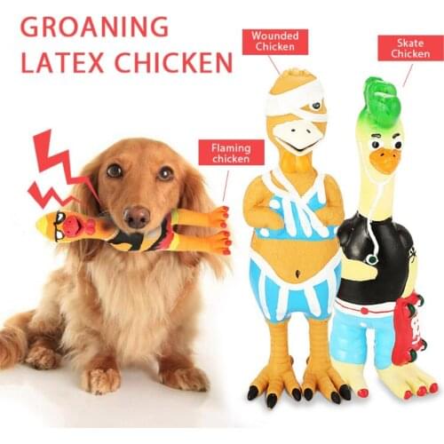 Screaming Chicken Dog Chew Training Toy Squeeze Sound Pet Cats Toy Dogs Toys For Large Small Dogs Pets Toy Supplies Accessories