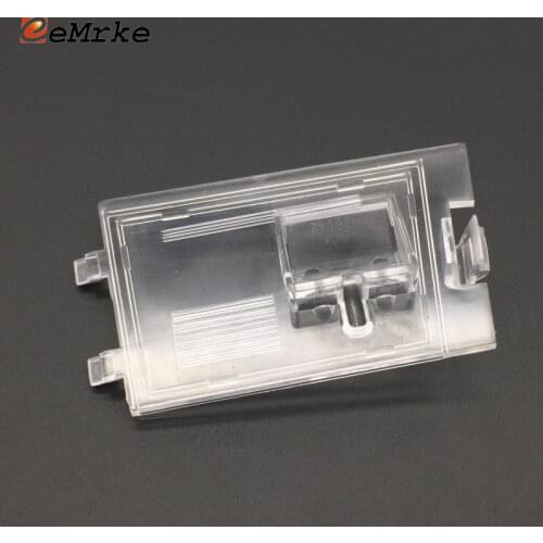 EEMRKE Car Rearview Camera Bracket License Plate Lights Housing Mount for Jeep Compass Patriot Liberty 2011-2015