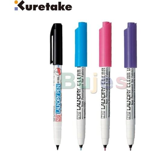 KURETAKE laundry pen,Temporary marker pen,0.7mm,Non Permanent for Fabrics, washable marker pen,Art supplies