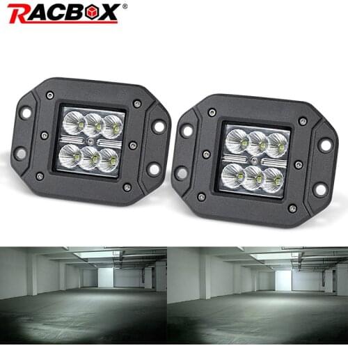 12V OffRoad 18W Headlight LED Work Light for ATV UTV SUV MPV UAZ 4x4 Accessories Auto WorkLight Driving Fog Lighting Car Styling