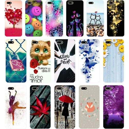 B Silicone case For Huawei Honor 7A Case 5.45" inch Soft Phone Case Huawei Honor 7A 7 A DUA-L22 Russian Back Cover Coque bumper