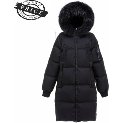 Raccoon Streetwear Real Fur Hodded Jacket Men Winter Duck Down Coat Clothes 2021 Korean Warm Fashion Down Parkas LW230a