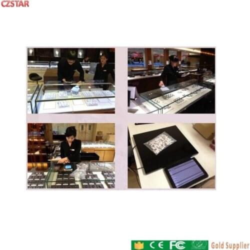 Jewelry store management 860-960mhz Alien H3 Chip epc gen2 hang tag anti-theft security RFID uhf Jewelry Tag paper adhesive