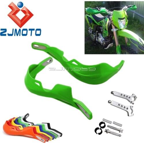 7 Color Off Road 7/8" 1-1/8" Brush Handguards Motocross Dirt Bike 22 28mm Hand guards Hardware Mount Kit For Kawasaki KLR KLX KX