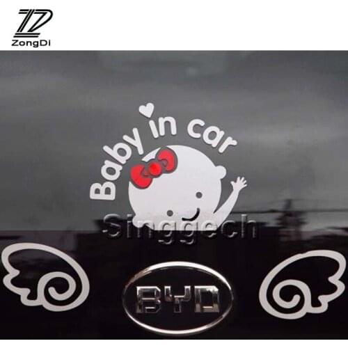ZD Baby In Car Styling Car Stickers For VW polo passat b5 b6 Mazda 3 6 cx-5 Toyota corolla Ford focus 2 Mini Cooper accessories