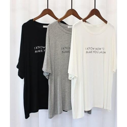 Letter Printed Madal Women T-Shirts Summer New 2021 O-Neck Loose Oversized Casual All Match Female Pulls Outwear Tops Tees