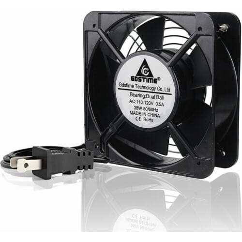 20Pcs Gdstime 150x50mm AC Axial Fan 110V 115V 120V 150MM 15CM Industry Fan Ventilation Exhaust Projects Cooling Fan