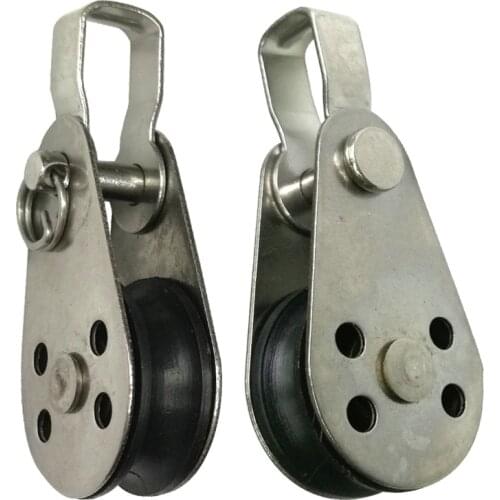 316 Stainless Steel Pulley Block for Sailboat Kayak Anchor Trolley Marine Boat Canoe Accessories New