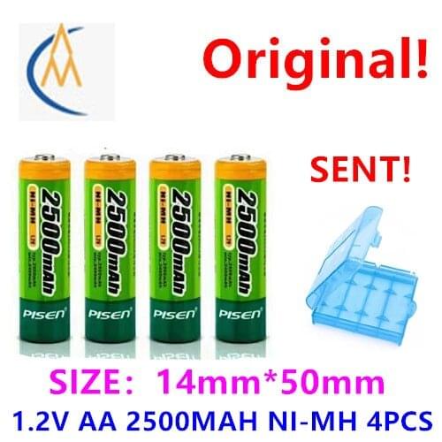 4PCS Pinsheng 1.2V AA 2500mah rechargeable battery Ni-MH large capacity durable digital camera mouse keyboard remote control toy