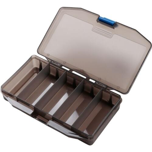 5 Compartment Fishing Tackle Box Bait Lure Hooks Box Multi-function Storage Case