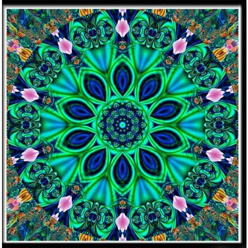 5d Diamond Painting Cross Stitch Kit Mandala Flower Home Decoration Crafts Handmade Painting