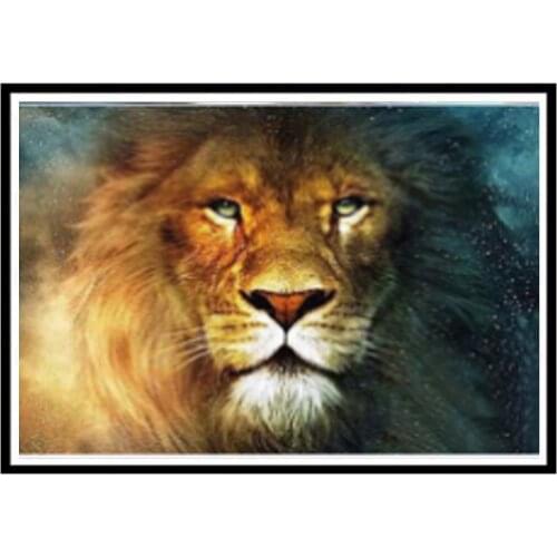 5D Diamond Painting Animal Lion DIY Diamond Stick Diamond Embroidery Christmas Ornament Round Diamond Mosaic Handmade Gift