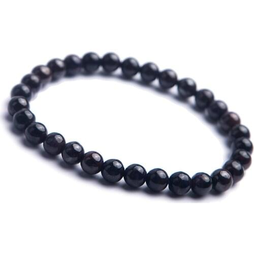 6.5mm Genuine Natural Sugilite Crystal Beads AAAAA Gems Stone Women Stretch Bracelet