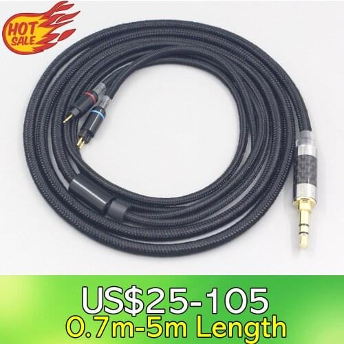 6.5mm XLR 4.4mm Super Soft Headphone Nylon OFC Cable For 0.78mm BA Custom Westone W4r UM3X UM3RC JH13 High LN007549