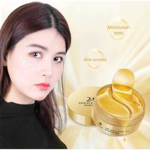 60pcs Eye Mask Patch Gold Deep Nourishment Seaweed Crystal Collagen Anti-Wrinkle Anti Aging Remove Dark Circles Eye Care
