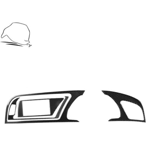 Car Carbon Fiber Cover Stickers for Dashboard Interior Center Dashmat Dash Board Decoration Sticker For Audi A4 A4L A5 RS5 S5