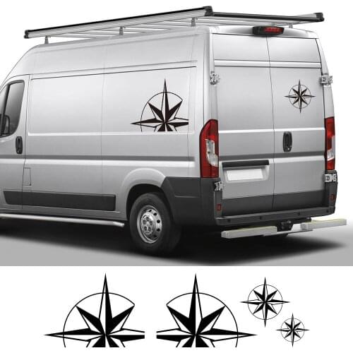 Mountain adventures compass camping car stickers car decals applied to VW T5 T6 Boxer Jumper fiat Ducato saloon car accessories