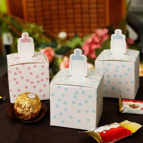 10pcs creative paper box baby one year old full moon birthday candy box gift box party wedding cookie bag packaging box gift box