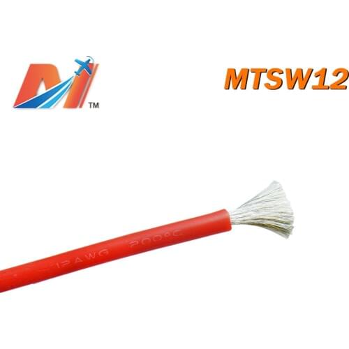 Maytech Clearance Sale (1meter) power silicon wire AWG12 RED COLOR