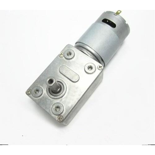 Mini Electric Gearbox Reducer DC 12V Gear Reduction Motor Worm Reversible High Torque Turbo Geared Motor 4-100RPM