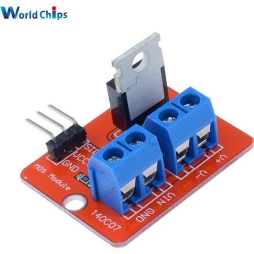 Top Mosfet Button IRF520 Mosfet Driver Module 3.3V-5V Power For Arduino MCU ARM For Raspberry Pi MOS PWM Dimming LED Hot