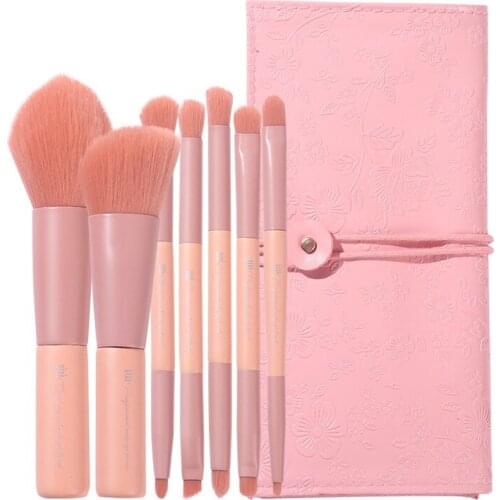 Xixi 7Pcs Makeup Brushes Set High Gloss Brush Repairing Brush Eye Shadow Brush Lip Make Up Brushes Cosmetic Beauty Tool