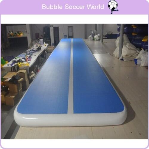 Inflatable Gymnastics Tumbling Air Track Floor Bouncer for Home Use Yoga Training Cheerleading Beach Electric Air Pump 6*1*0.2m
