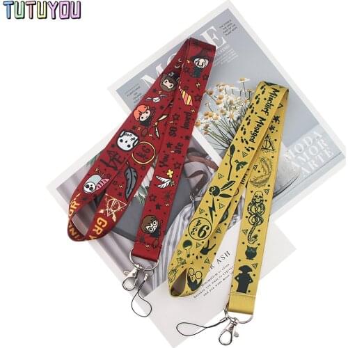 PC2298 Movie Magician Wizard Student Owl Creative Lanyard Badge ID Card Mobile Phone Rope Key Lanyard Neck Straps Accessories