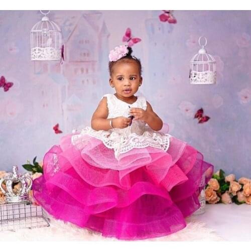 Baby Girls 1st Birthday Party Dresses Kids Princess Christmas Dress Children Girls Clothing Baby Girls 12M 24M